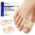 Big Toe Separators, 2-Loop Soft Gel Toe Spacers,Washable,3 Size - color: Beige, size: S:WOMEN 5-9