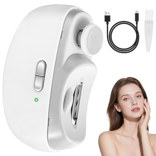 Automatic Electric Nail Clipper for Adults Seniors, 2-Speed Adjustable Smart Auto Nail Clipper Trimmer with Polisher & LED Light, Strong Power USB Rechargeable Toenail Fingernail Nail Cutter White