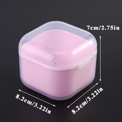 Nail Tool Sterilizer Box, Portable Soaking Box for Nail Drill Bits, Pink - color: Pink
