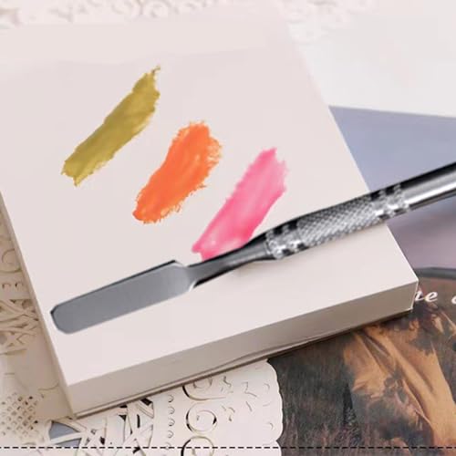 50 Sheets Disposable Nail Polish Palette Paper - Portable Waterproof Art Mixing Tool With Stirring Rod for Gel and Makeup (50pcs) - color: 50pcs