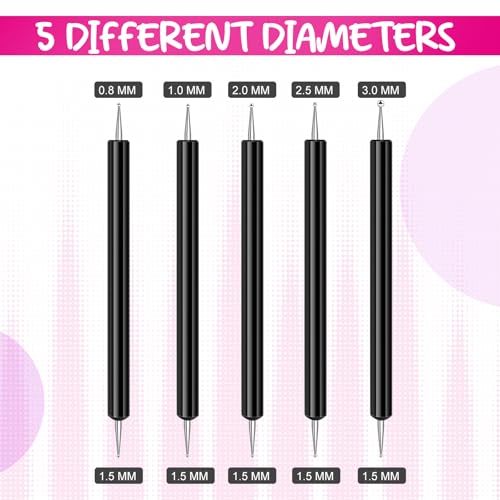 30Pcs Dotting Tools for Painting,Ball Embossing Stylus for Transfer Paper,Tracing Tools for Drawing