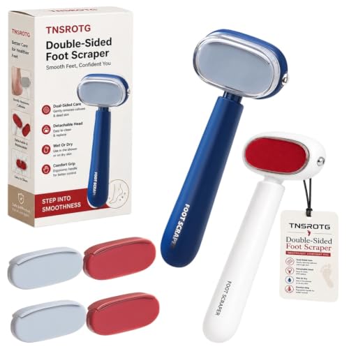 Dual Sided Foot Callus Remover Stainless Steel Blade Portable Dead - color: 2pcs