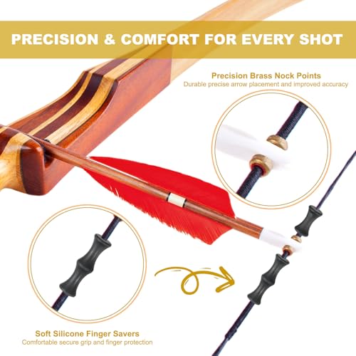 PATIKIL Bow String Replacement Archery Bowstrings Accessories - size: 49 Inch