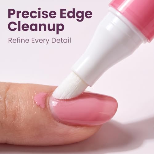 Nail Polish Corrector Pen with 3 Replaceable Tips, Professional Manicure Cleanup Tool for Quick Nail Art Mistakes