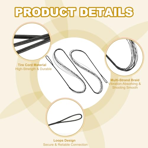 PATIKIL Bow String Replacement Archery Bowstrings Accessories - size: 44.5 Inch