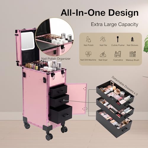 Portable Manicure Nail Table - color: Nailcase-lp