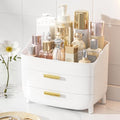Vtopmart 3-Tier Skincare Makeup Organizer with Drawers, White - color: White, size: No Lid