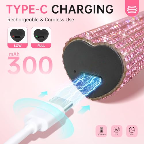 UV Light for Gel Nails, Handheld UV Nail Lamp - color: B-pink Diamond