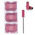 Sanding Bands for Nail Drill - #120, #180, #240 Grit Fine 3.1mm Mini Nail Files with 1pcs 3/32 Drill Bit for Cuticle, Acrylic Gel, Pedicure, Manicure Art Supplies Essentials for Nail Tech - size: 3.1mm