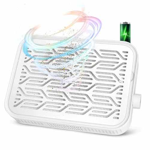 Linssy Rechargeable Nail Dust Collector, 4000RPM HEPA Filter for Acrylic