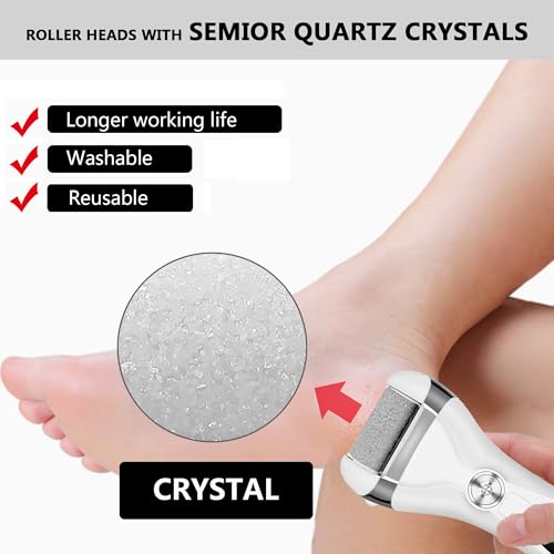 6 Pack Replacement Coarse Roller Head for Electric Callus Remover, Foot File Pedicure Tools Refill Rollers for Feet Pedicure Kit (6pcs Different Coarse) - style: 6pcs Different Coarse-