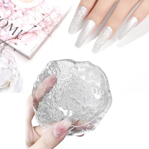 Round Glass Nail Art Palette,Easy Clean Non-Stick Paint Tray Palette,Small Gel Nail Polish Artist Pallet for Acrylic Paint Makeup Color Mixing Oil Watercolor Craft DIY Art Painting