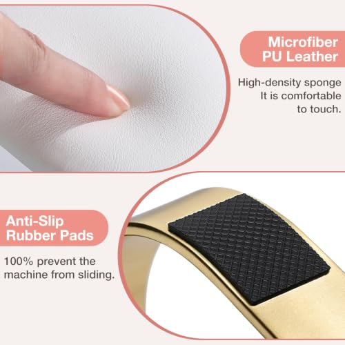 Noverlife Arm Rest for Nails Tech White U-Shaped, 360° Rotating Phone Stand