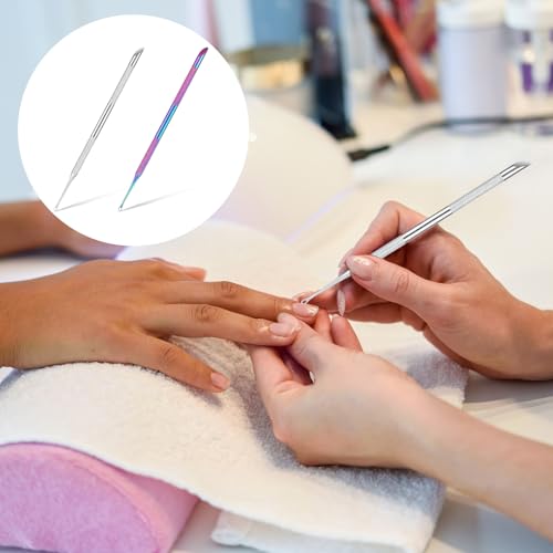 Loop Cuticle Pusher, Dual Ended Cuticle Remover, Nail Cleaner Tool