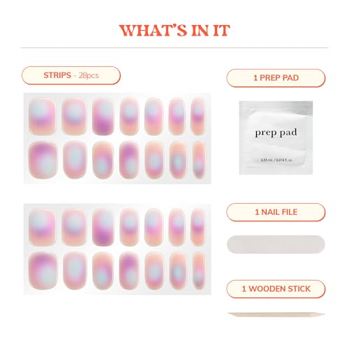 Heyhae Semi Cured Gel Nail Strips - Hey, Vibe Check! - color: Hey, Vibe Check!