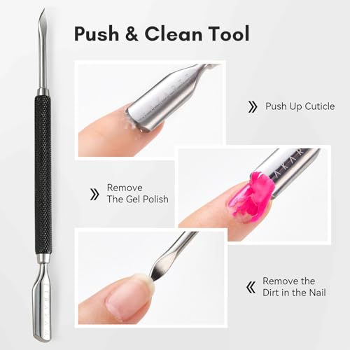 Makartt 3-Pack Black Cuticle Nipper Set, Pusher & Nail Trimmer - size: Black-3pcs