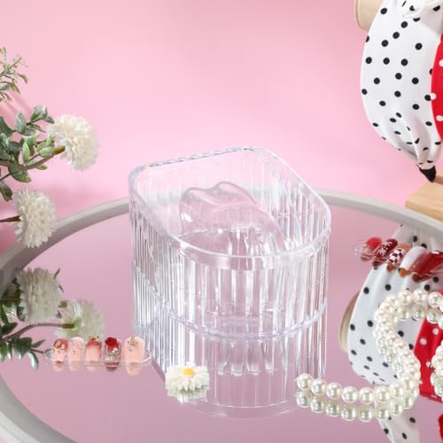 SOIMISS Acrylic Nail Soaking Bowl for Nail Polish Removal and Cuticle Softening Fits One Hand Suitable for Home Manicure Treatment Tray