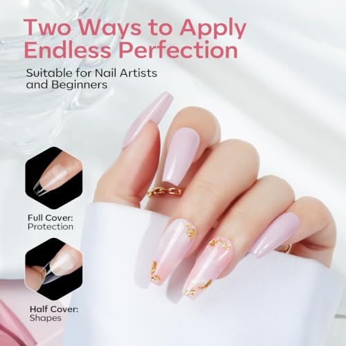 Modelones Medium Coffin Nail Tips 360pcs Pre-shaped False Press On Nail - color: A9-Medium Coffin