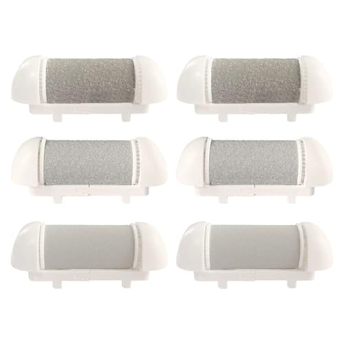 6 Pack Replacement Coarse Roller Head for Electric Callus Remover, Foot File Pedicure Tools Refill Rollers for Feet Pedicure Kit (6pcs Different Coarse) - style: 6pcs Different Coarse-