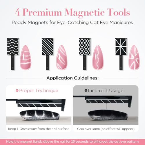 AzureBeauty Cat Eye Magnet Nail Art 14Pcs Tools - size: 14Pcs