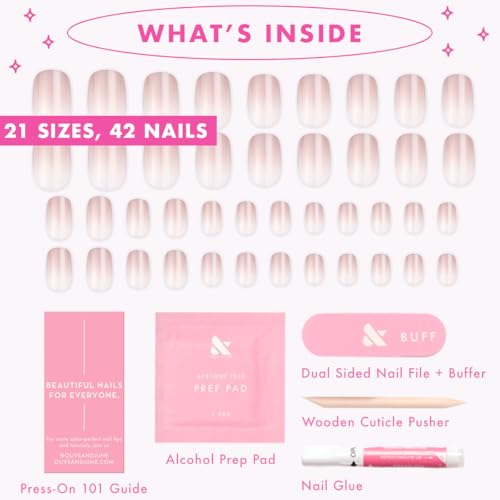 Olive & June Instant Mani Press-On Nails, CDJ Syrup Gradient - color: CDJ Syrup Gradient