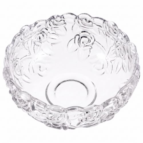 Manicure Bowl 1Pcs Glass Nail Soaking Bowl Acetone Soak Off Bowls Nail Art Remover Soak Soaker for Fingernail Toenail Caring Polish Removal, Home & Salon Use, Transparent