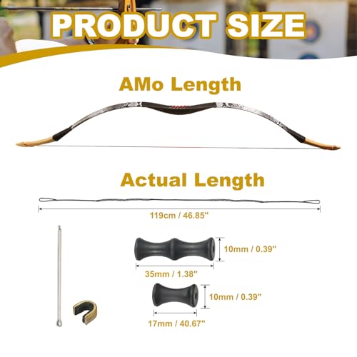 PATIKIL Bow String Replacement Archery Bowstrings Accessories - size: 47 Inch