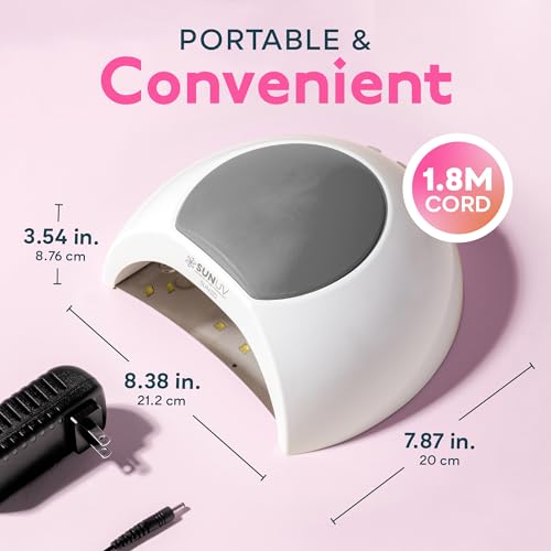 SUNUV UV Light for Gel Nails, UV LED Nail Lamp, 4 Timers SUN2C Grey - color: Grey