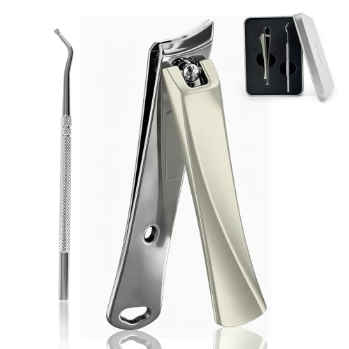 Ingrown Toenail Clippers Slanted Curved Blade Nail Clippers for Thick Nails - size: Small (Gold)