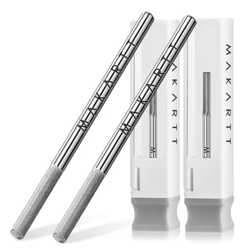 Makartt Cuticle Nail Drill Bit - 2 Pcs Tungsten Carbide Cuticle Bit 3XF - size: 2 Pcs Nail Buffer Bit-3XF
