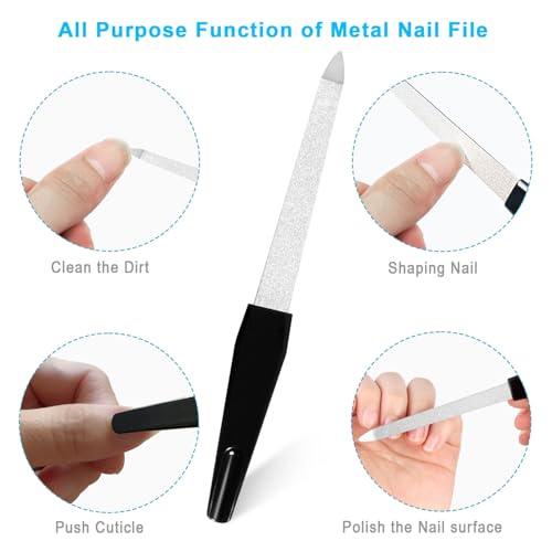 10Pcs Nail Buffer Block Kit, 100/180 Grit Double-Sided - color: Black + Purple
