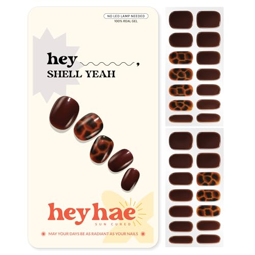 Heyhae Semi Cured Gel Nail Strips - Hey, Shell Yeah - color: Hey, Shell Yeah