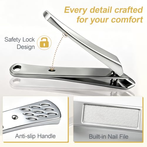 Ingrown Toenail Clippers Slanted Curved Blade Nail Clipper for Hard Nails - size: Small (Silver)