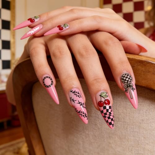 6 Sheets Nail Stamping Plate Minimalist Nail Art Stamp - color: Checkerboard