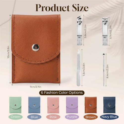 Kocpudu Nail Clippers Bulk Set，Manicure Set Bulk (24-Pack)