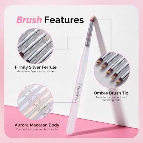 MelodySusie 6Pcs Ombre Nail Brushes - size: 6 Pcs - Ombre