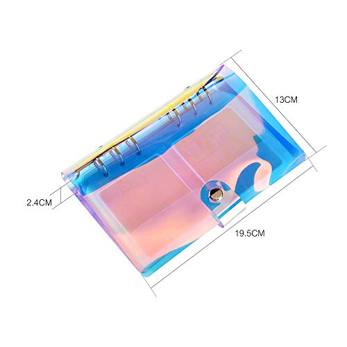 16 Slots Rainbow Nail Art Stamping Plate Storage Bag