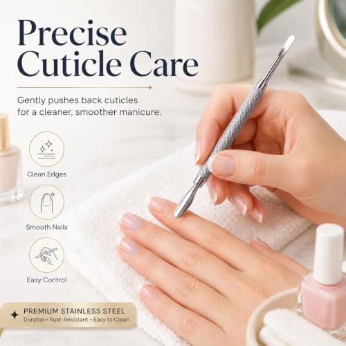 Nail Cuticle Remover Nail Art Tools para Cuticle Pusher Stainless Steel Scoop Symphony