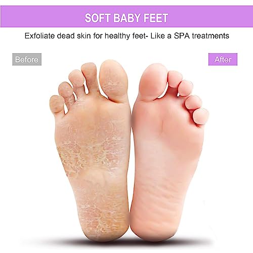 BESKAR XL Larger Shower Foot Scrubber Mat with Non-Slip Suction Cups - color: Purple