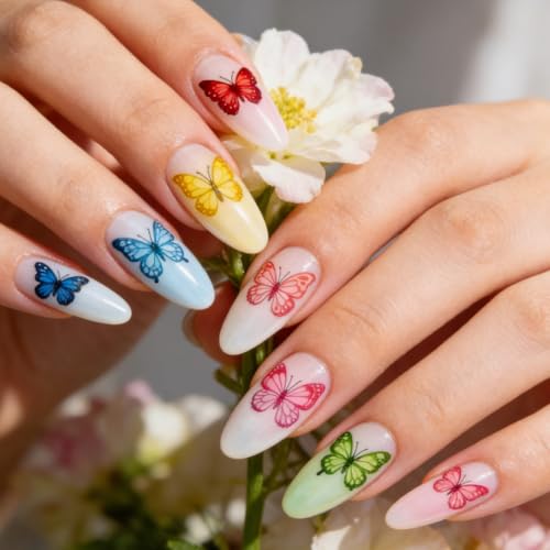 6 Sheets Nail Stamping Plate Butterfly Leaf Nail Art Stamp - color: Butterfly Leaf