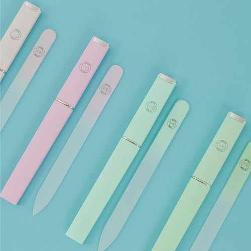Malva Belle Crystal Glass Nail File for Women - Pastel Green (2mm) - color: Green, size: 2mm (Single)