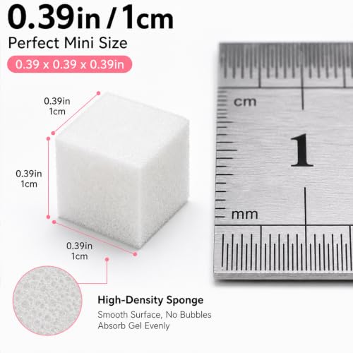 1000Pcs Mini Nail Sponges for Ombre Gradient Art