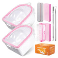MelodySusie Nail Soaking Bowl,Soak Off Gel Polish Remover - size: 10Pcs Milk & Honey