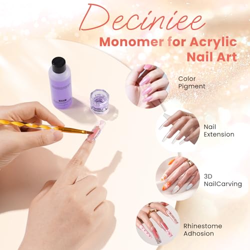 Acrylic Nail Kit for Beginners with Everything in Storage Bag, Bling Sliver - color: Single Silver