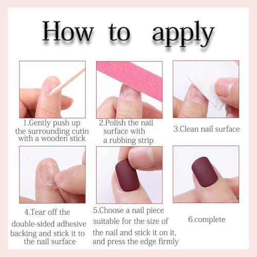 Brown Press on Nails Almond, Fall Winter Cat Eye, Polka Dots, Medium - color: Style-37