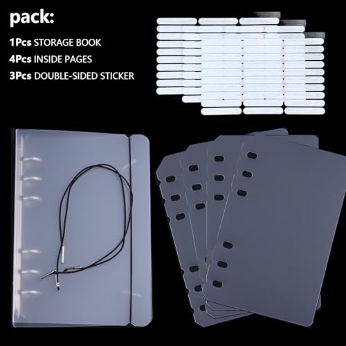 Clear Press on Nail Organizer Book Storage with Loose-Leaf Design