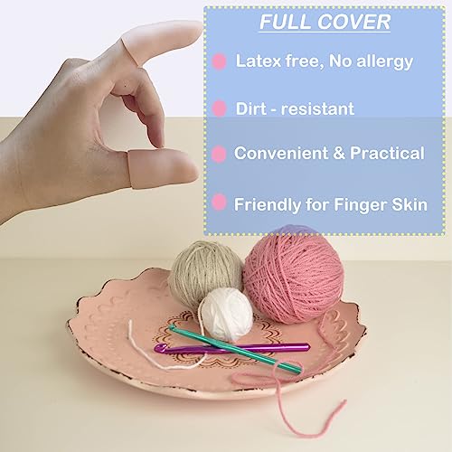 10Pcs Gel Finger Cots Medium-For Trigger, Hand Eczema, Cracking, Arthritis