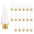18 Pcs Wax Replacement Head Tips,Nail Rhinestone Picker (White) - color: White