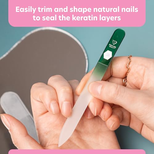 Bona Fide Beauty Czech Glass Nail File and Shiner Duo Set (Green) - color: Green