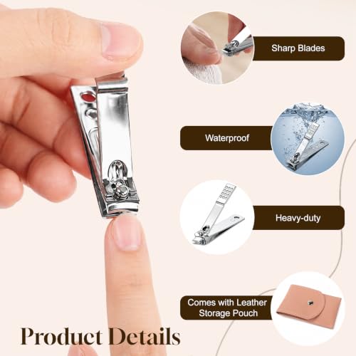 Kocpudu Nail Clippers Bulk Set，Manicure Set Bulk (24-Pack)